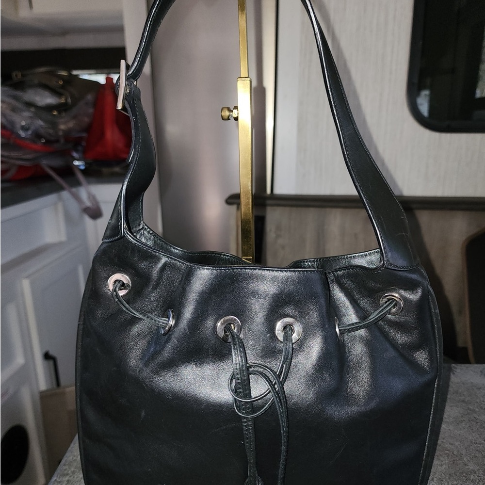 Gucci Black Leather Hobo Bag *Authentic*